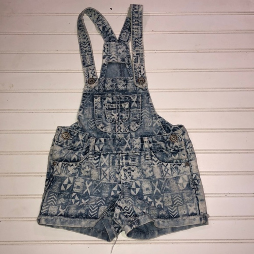 Squeeze denim overalls